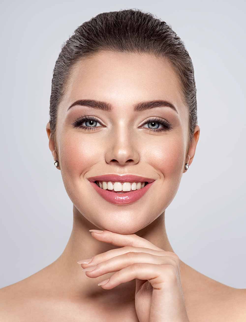 smiling woman with beautiful face