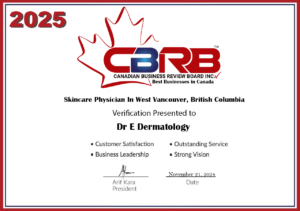 2025 CBRB Inc. Dr E Dermatology Certificate